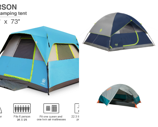 My Favourite Camping Tent Recs cover photo collage