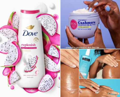 My top tier body care favorites on a budget cover photo collage