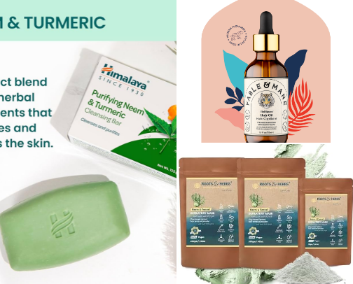 Rooted in Ritual: Ayurvedic Beauty, Body, and Skincare Gems cover photo collage