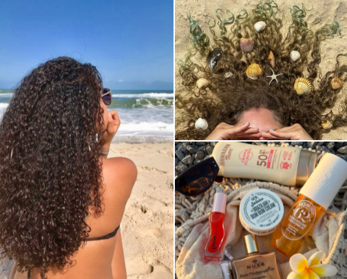 A curly girl summer staples cover photo collage