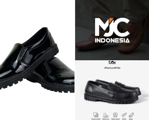 Sepatu formal pria cover photo collage