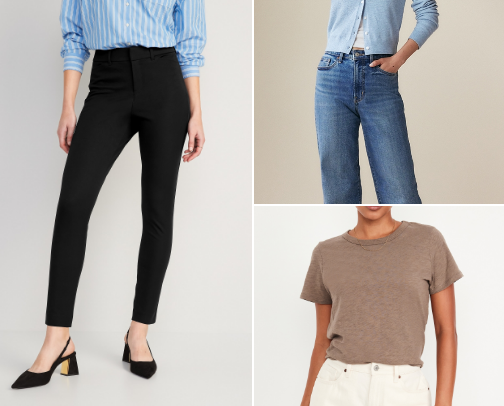 Old Navy Favorites: Top Basics, Denim & Deals cover photo collage