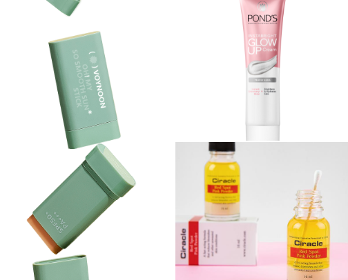 Skincare🩷 cover photo collage