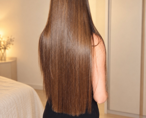 My affordable long hair routine 🍍 cover photo collage