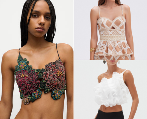 Eye-catching tops for the girly-girl cover photo collage