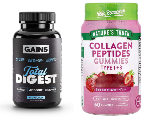 Supplements for Health and Fitness cover photo collage