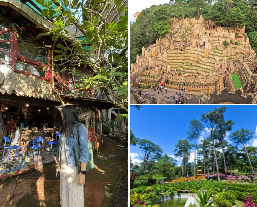 “𝐔𝐧𝐰𝐢𝐧𝐝 𝐢𝐧 𝐁𝐚𝐠𝐮𝐢𝐨🌲: 𝐀 𝐇𝐚𝐯𝐞𝐧 𝐟𝐨𝐫 𝐀𝐫𝐭, 𝐅𝐨𝐨𝐝, 𝐚𝐧𝐝 𝐀𝐝𝐯𝐞𝐧𝐭𝐮𝐫𝐞” cover photo collage
