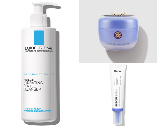 Best skincare products for sensitive dry to combo acne prone skin cover photo collage