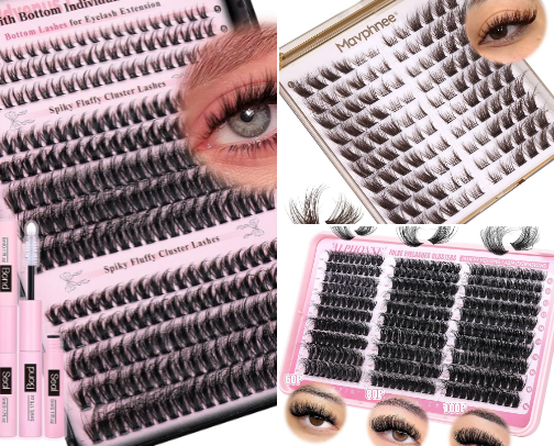 Cluster Lashes cover photo collage