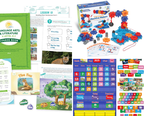 Homeschool essentials cover photo collage