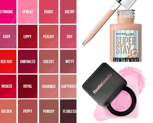 Current Makeup Faves cover photo collage