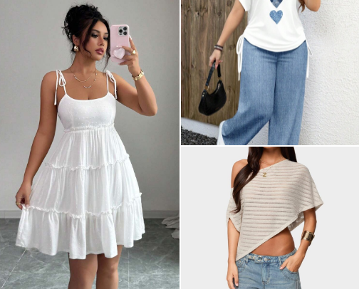Shein summer outfit🏖 cover photo collage