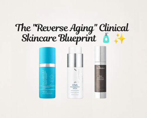 The "Reverse Aging" Clinical Skincare Blueprint 🧴✨ cover photo collage