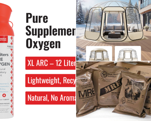 Survival, camping and the outdoors cover photo collage