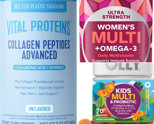 Health and skin care cover photo collage