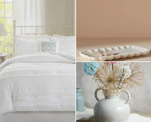 Master bedroom makeover cover photo collage