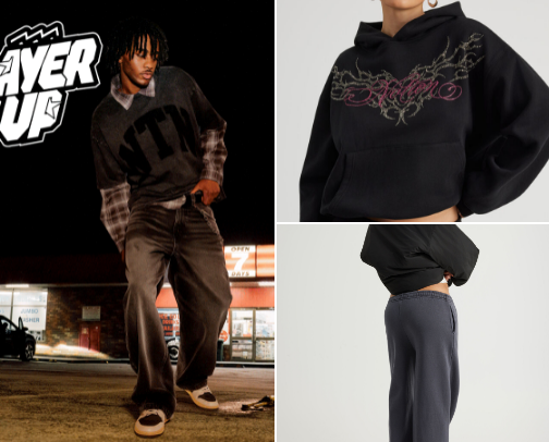 Fashion clothes cover photo collage