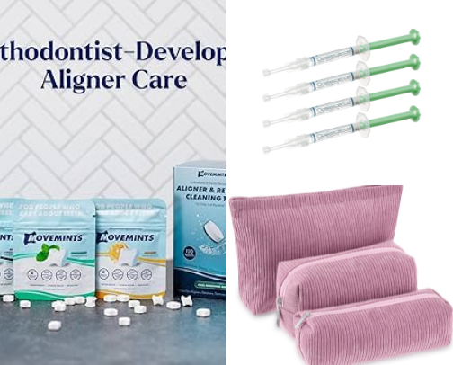 Everything I bought during my Invisalign journey! cover photo collage