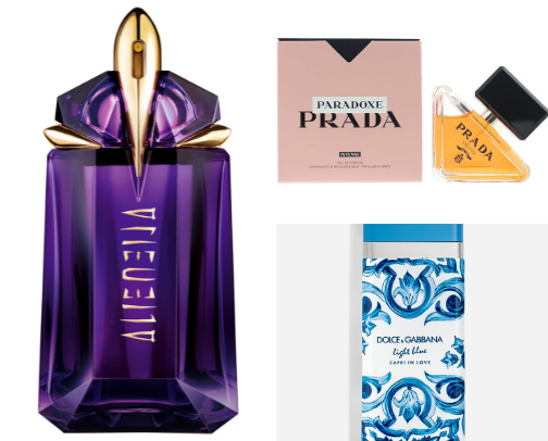 My favorite perfume recs cover photo collage