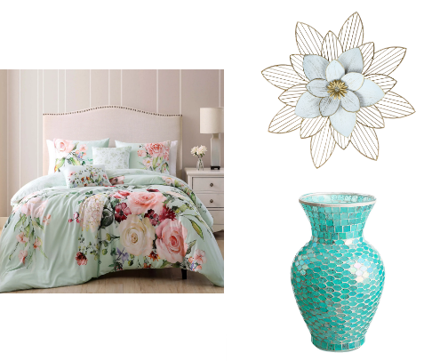 "Home Décor Delights: Vases, Rugs, Mirrors, and Beyond" cover photo collage