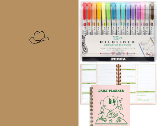 My favorite office supplies cover photo collage