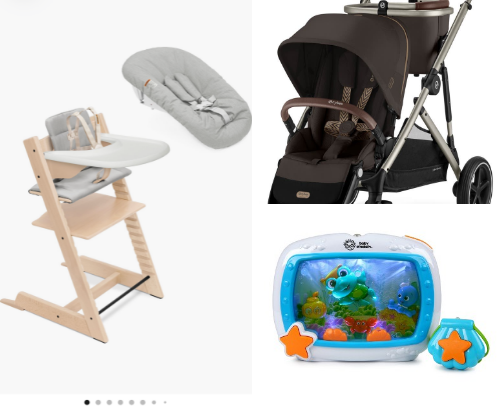 first time mom baby essentials cover photo collage