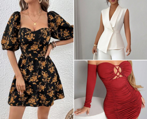 Shein Dress Reco👗👗✨ cover photo collage