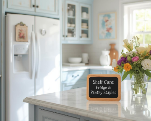 Shelf Care: Fridge & Pantry Staples cover photo collage