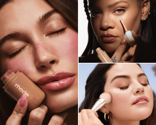 Celebrities MakeUp cover photo collage