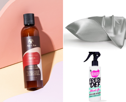 Low porosity curly/coily hair guide cover photo collage