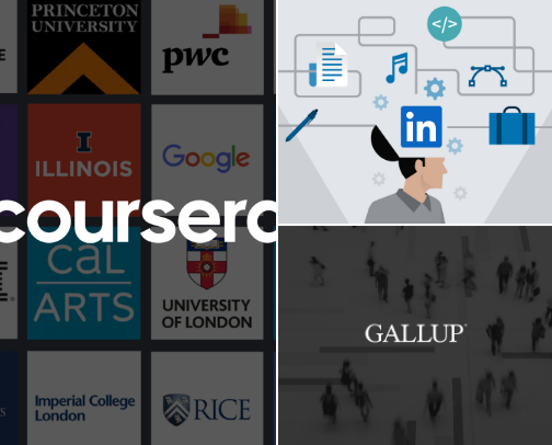 Online education options for busy adults 📚💻🎓 cover photo collage