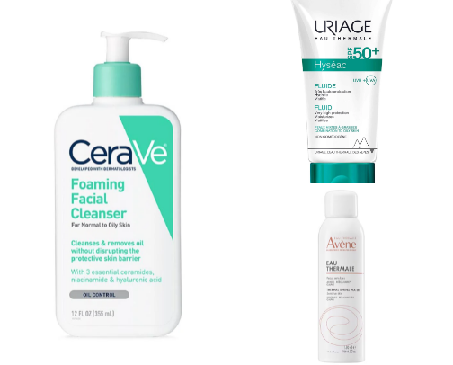 skin care products cover photo collage
