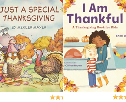 Feasting on Stories: Thanksgiving Tales for Kids cover photo collage