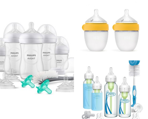 Bottle-Feeding Station for Newborns: Bottles, Cleaning & Formula Prep cover photo collage