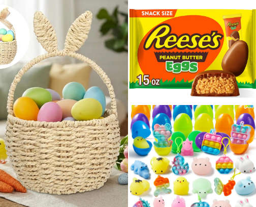 Easter Basket Ideas for Toddlers & Kids cover photo collage