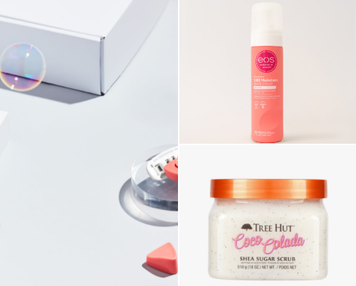Shower must haves cover photo collage