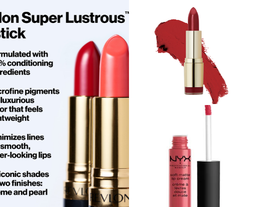 Affordable red lipsticks for date night! cover photo collage