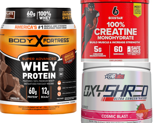 Workout Supplements cover photo collage