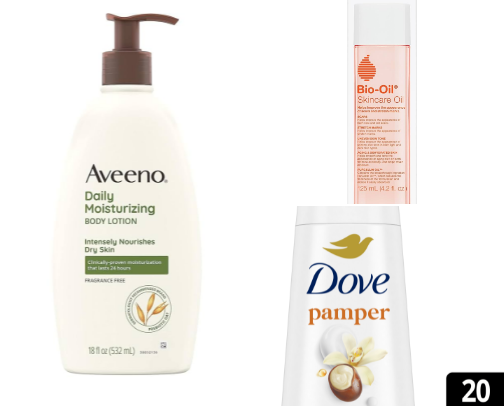 My favorite body products cover photo collage