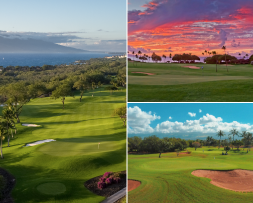 Golfing Maui cover photo collage