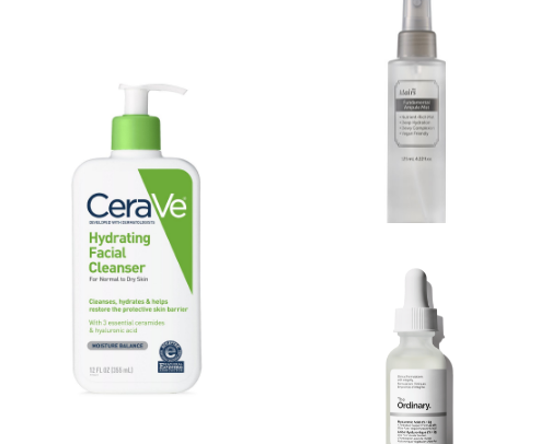 The ULTIMATE Winter Skincare Routine (Dry, Acne-Prone Skin) cover photo collage