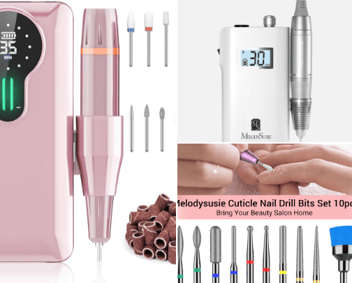 Nail Drills and Bits cover photo collage