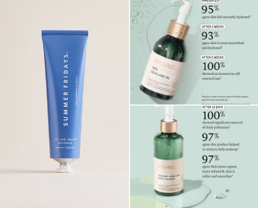 Face • Body • Hair products cover photo collage