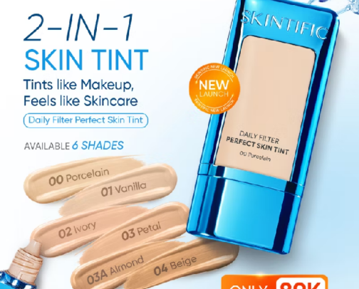 Skintint Ringan untuk Daily Look (Kulit Berminyak) cover photo collage
