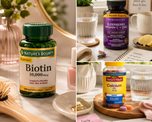 Daily Vitamins & Supplements for Women | My Wellness Routine cover photo collage