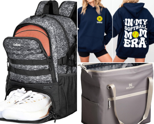 In my ✨Girl Sport Mama Era✨🥎🏀 cover photo collage