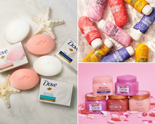 The shower routine 🧼 cover photo collage