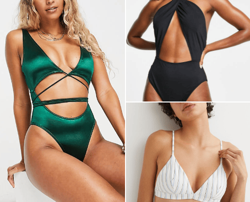 Swimsuits cover photo collage