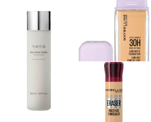 Beauty on a budget(Acne safe) cover photo collage