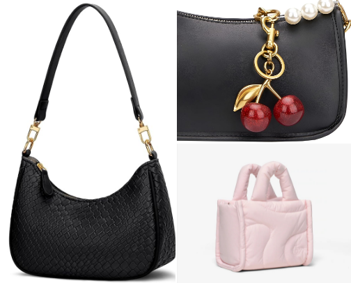 bagged & boujee: my current favorite purses! cover photo collage
